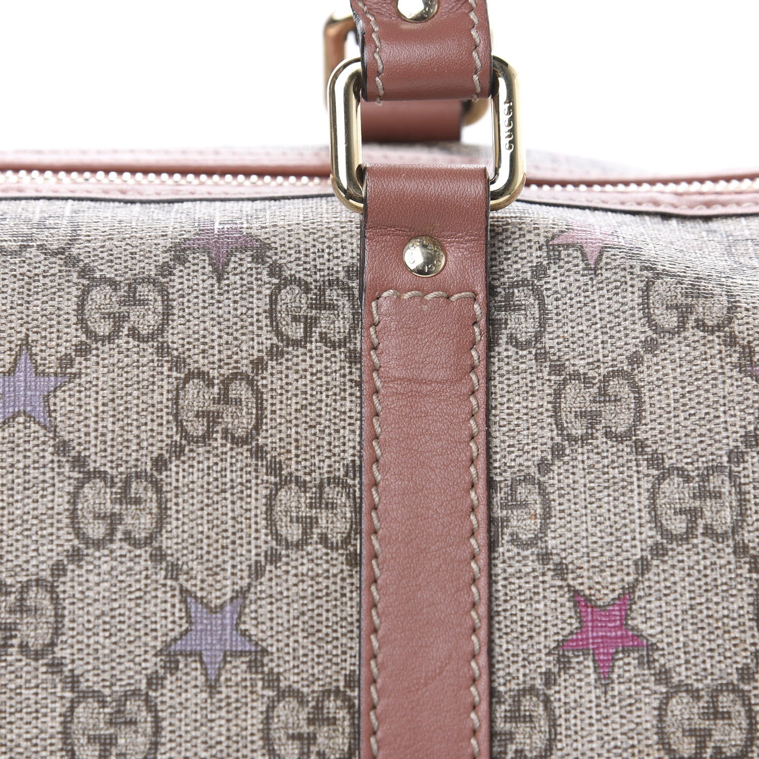 Gucci GG Supreme Stars Medium Joy Boston Pink 14 of 16