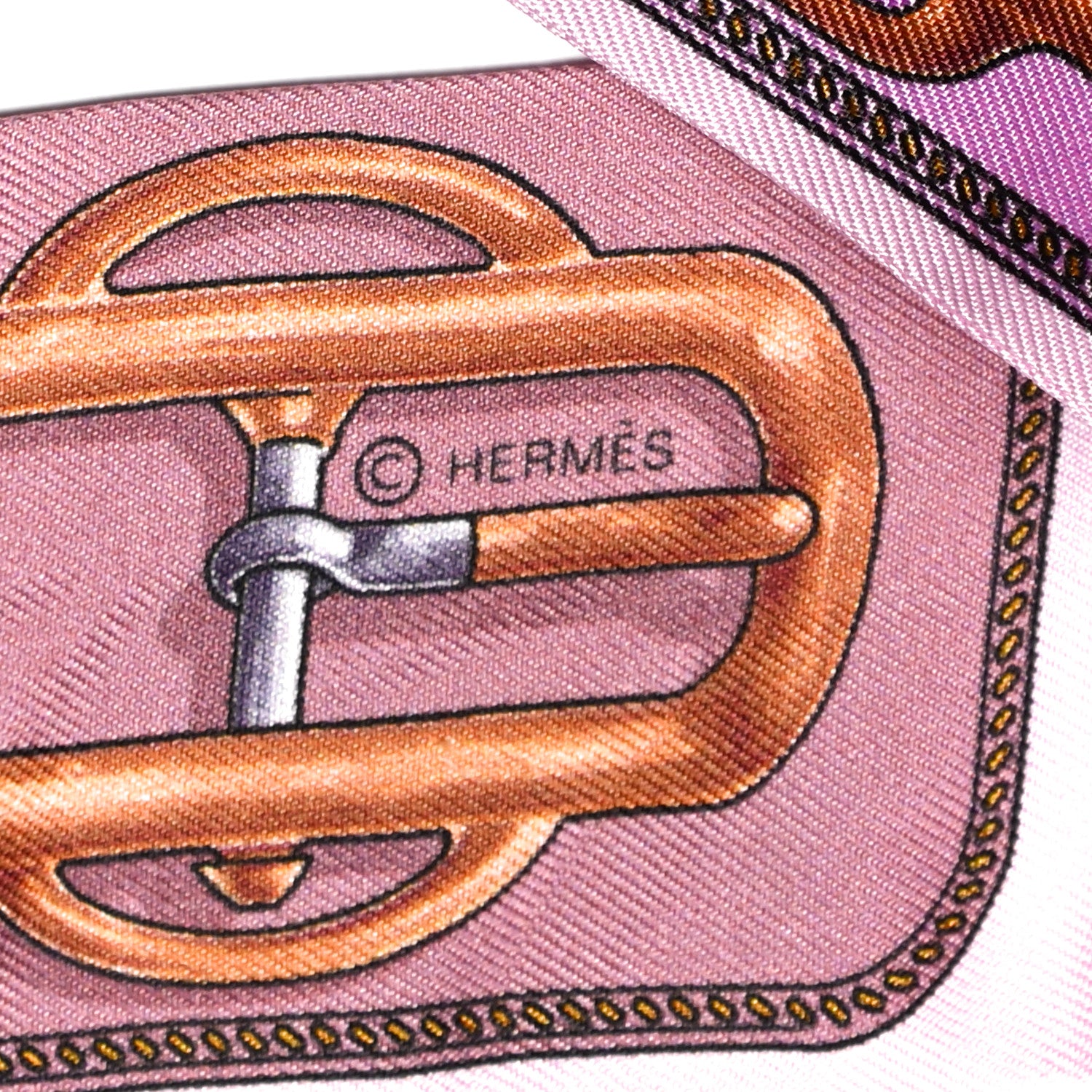 Hermes Silk Bouclerie d'Attelage Twilly 3 of 4
