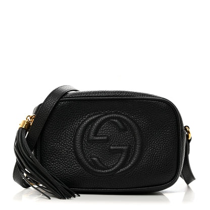 Gucci Pebbled Calfskin Mini Soho Disco Bag Black 1 of 10