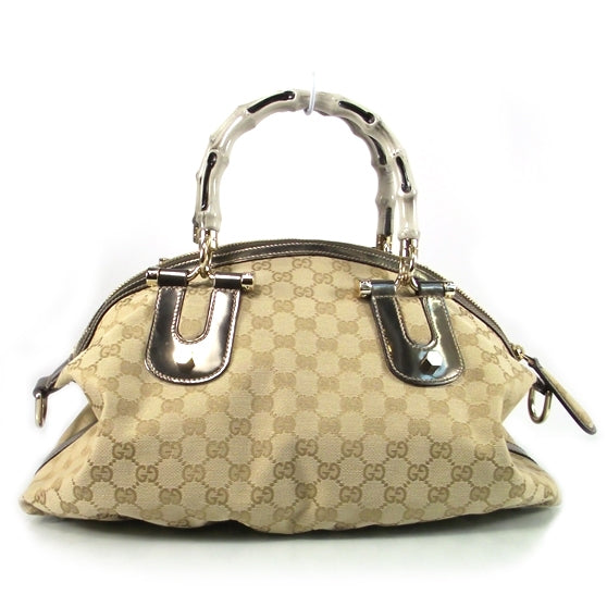 Monogram Pop Bamboo Top Handle Tote