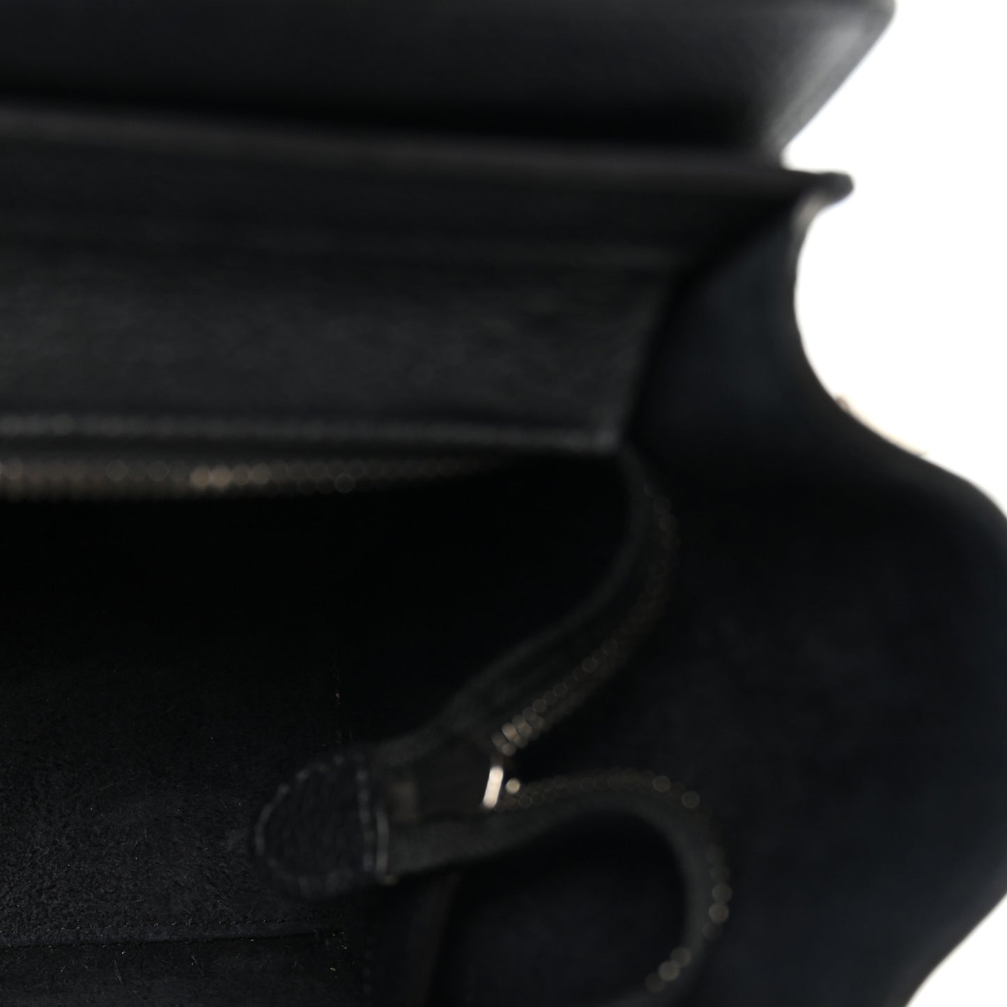 Drummed Calfskin Nano Luggage Black