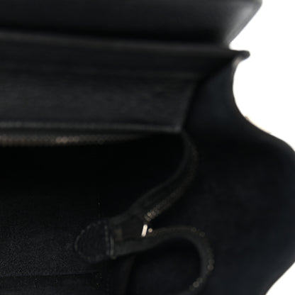 Celine Drummed Calfskin Nano Luggage Black 5 of 9