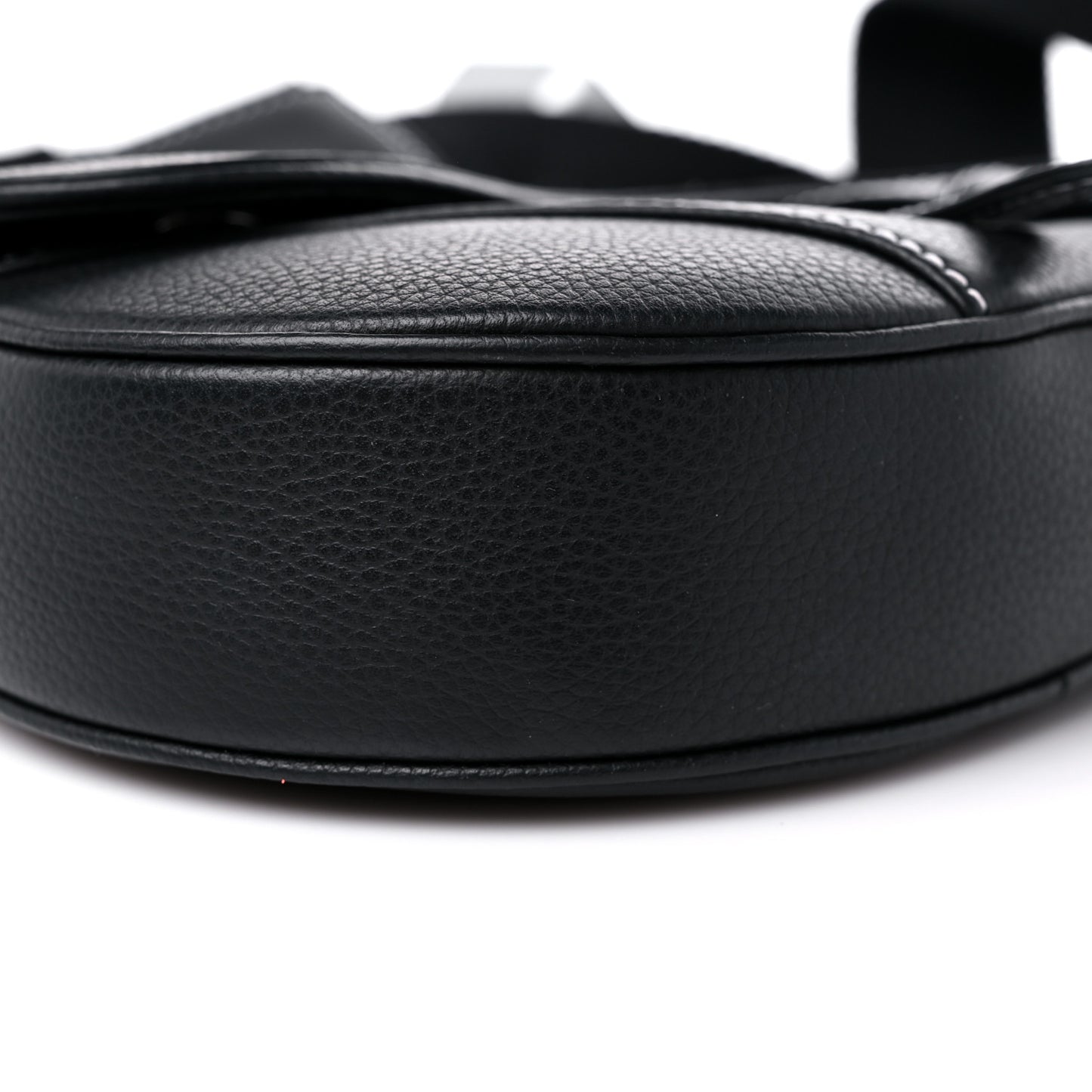 Grained Calfskin Kim Jones Saddle Bag Black