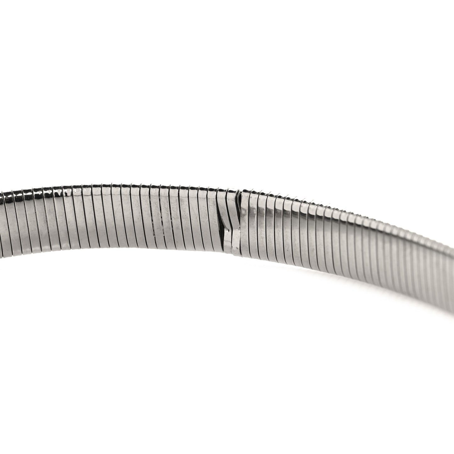Metal CC Snake Belt Silver