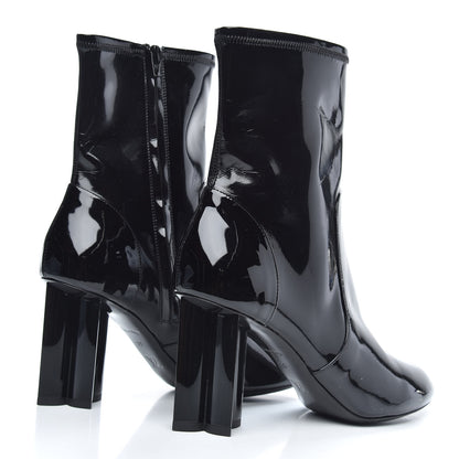 Louis Vuitton Patent Silhouette Ankle Boots 39 Black 4 of 7