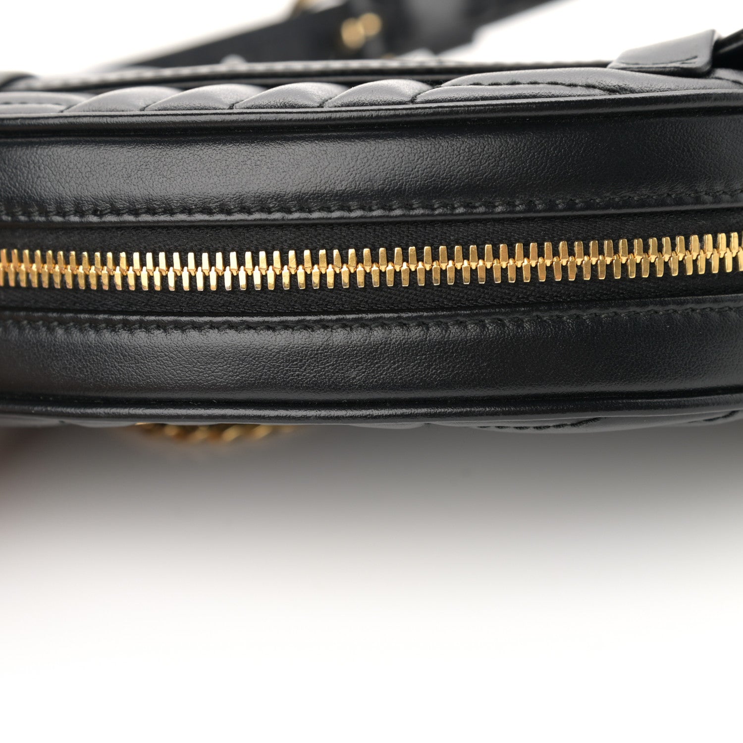 Prada Soft Calfskin Impunture Diagramme Belt Bag Black 12 of 14
