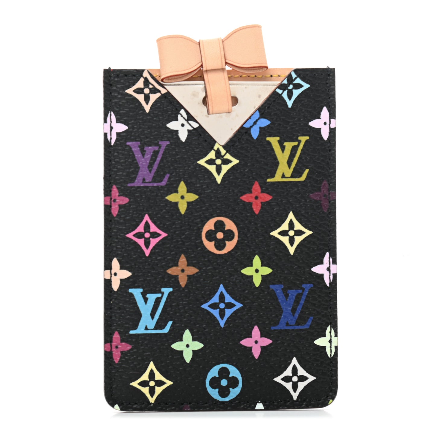 Monogram Multicolor Mirror and Case Pouch Black