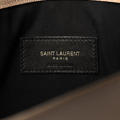 Saint Laurent Grain De Poudre Uptown Pouch Dark Beige 6 of 9