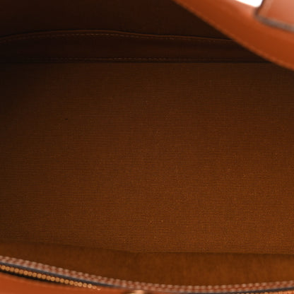 Celine Triomphe Canvas Calfskin Small Cabas Bag Tan 5 of 11