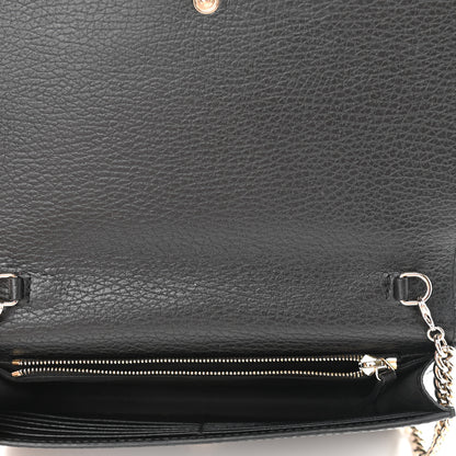 Gucci Dollar Calfskin Medium Betty Chain Wallet Black 4 of 9