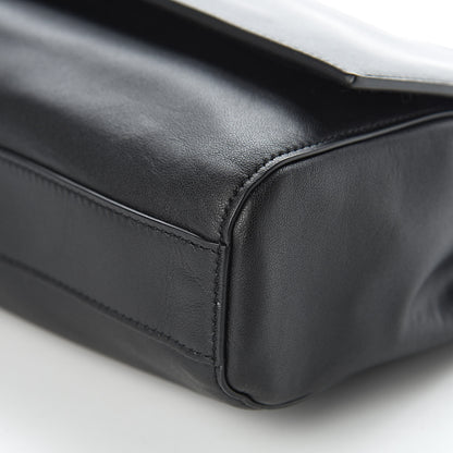 Saint Laurent Smooth Calfskin Suede Medium Reversible Monogram Kate Satchel Black 11 of 15