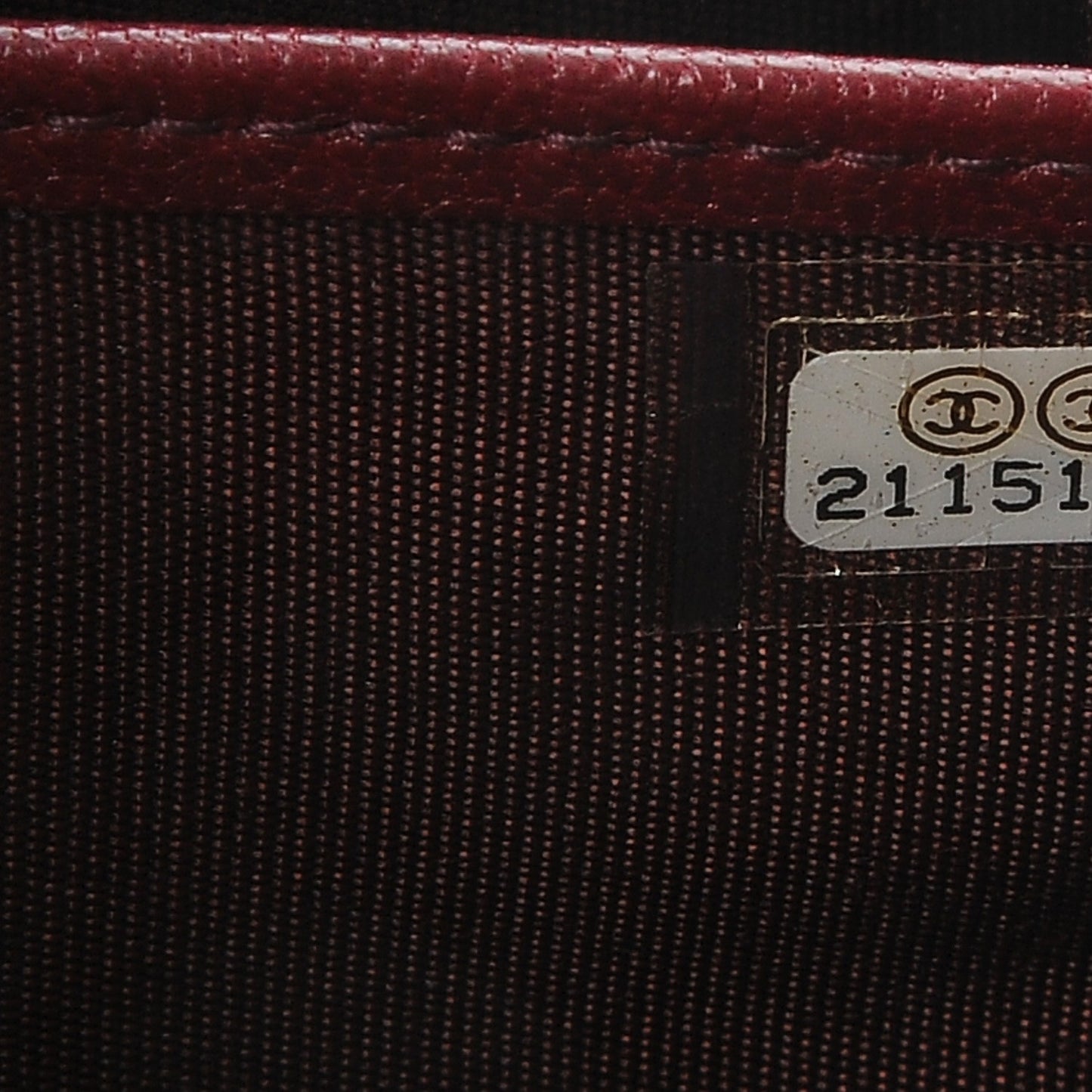 Patent Quilted Zip Around Wallet Burgundy