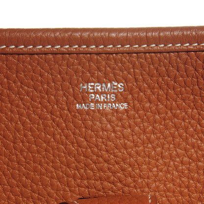 Hermes Taurillon Clemence Evelyne III GM Gold 7 of 17