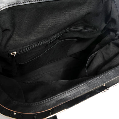 Chanel Calfskin Expandable Stitched Frame Top Bag Black 5 of 7
