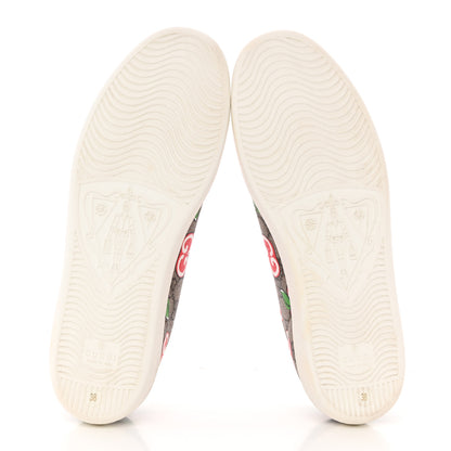 Gucci GG Supreme Monogram Apple Womens Ace Sneakers 38 Red 6 of 11