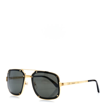 Cartier Titanium Santos De Cartier Sunglasses Gold 1 of 7