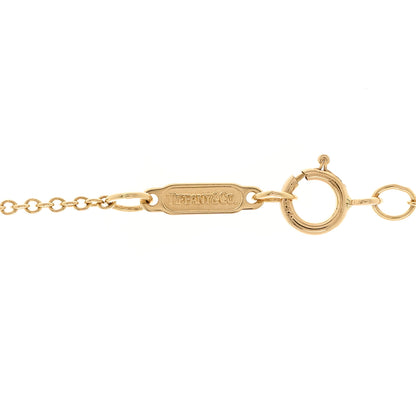 Tiffany 18K Yellow Gold Platinum Diamond Etoile Ball Pendant Necklace 6 of 6