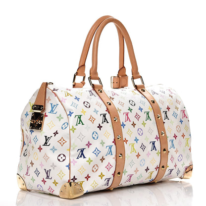 Louis Vuitton Monogram Multicolor Keepall 45 White 3 of 8