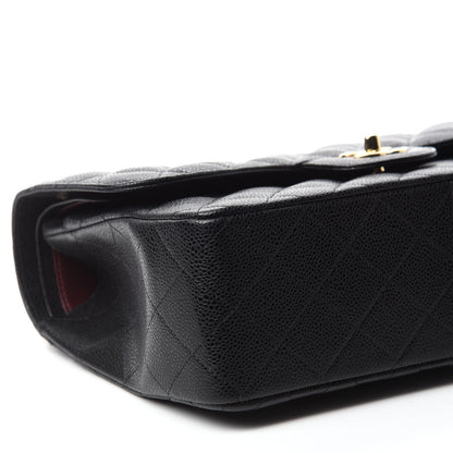 Chanel Caviar Quilted Jumbo Double Flap Black 6 of 11