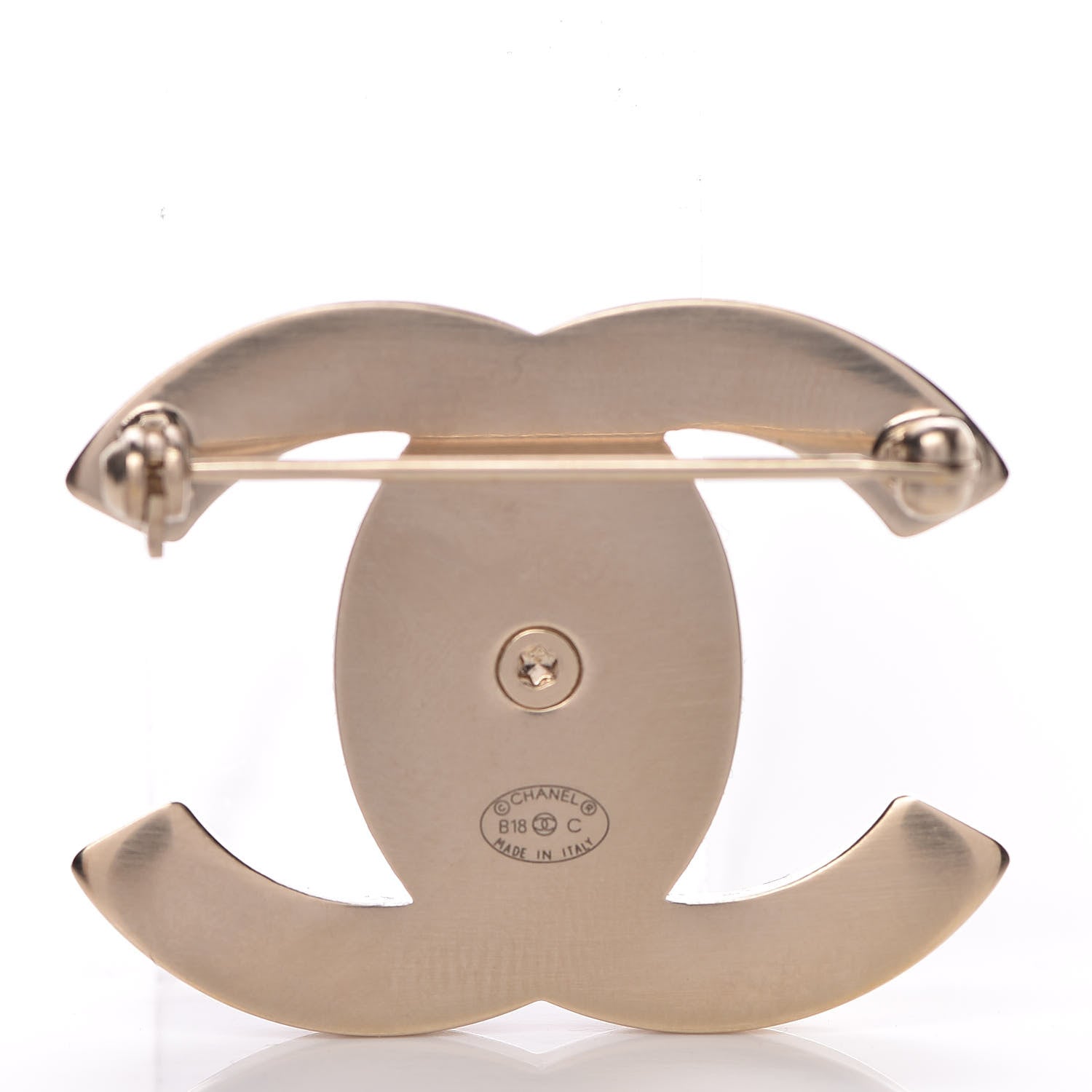 Chanel CC Turnlock Brooch Gold 3 of 5