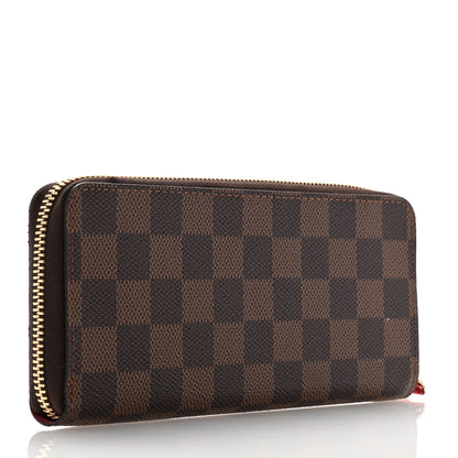 Louis Vuitton Damier Ebene Clemence Wallet Cherry 3 of 8