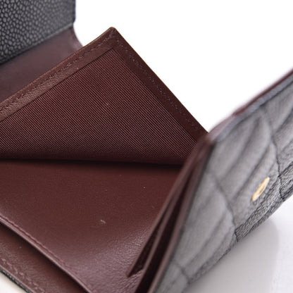 Chanel Caviar Quilted Compact Flap Wallet Black 10 of 10