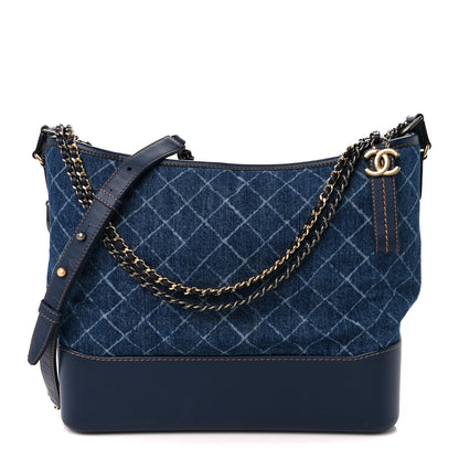 Chanel Denim Calfskin Large Gabrielle Hobo Blue 1 of 10