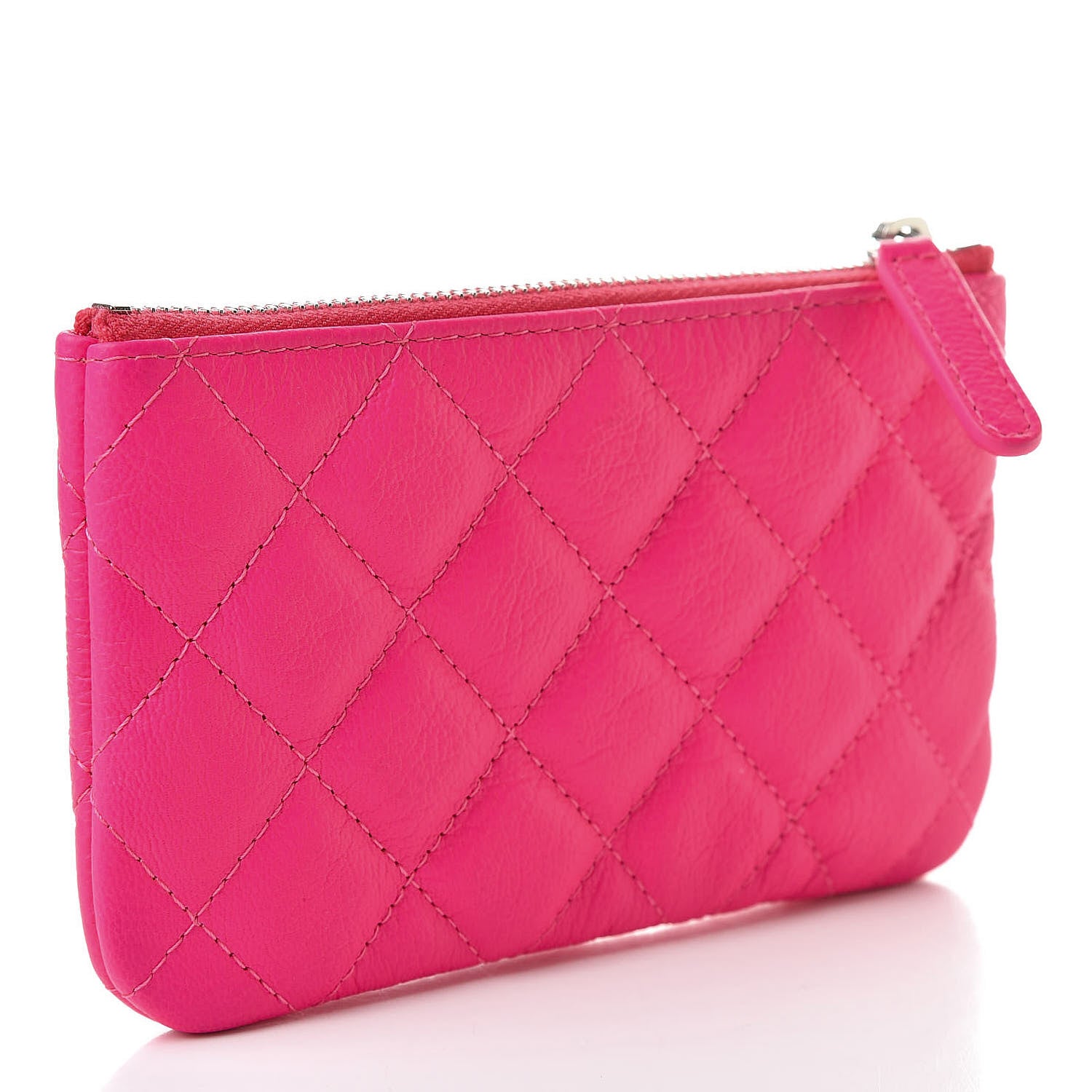 Chanel Goatskin Quilted Small Reissue Cosmetic Case Pink 3 of 8