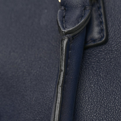 Valentino Garavani Vitello Rockstud Double Handle Tote Marine 12 of 14