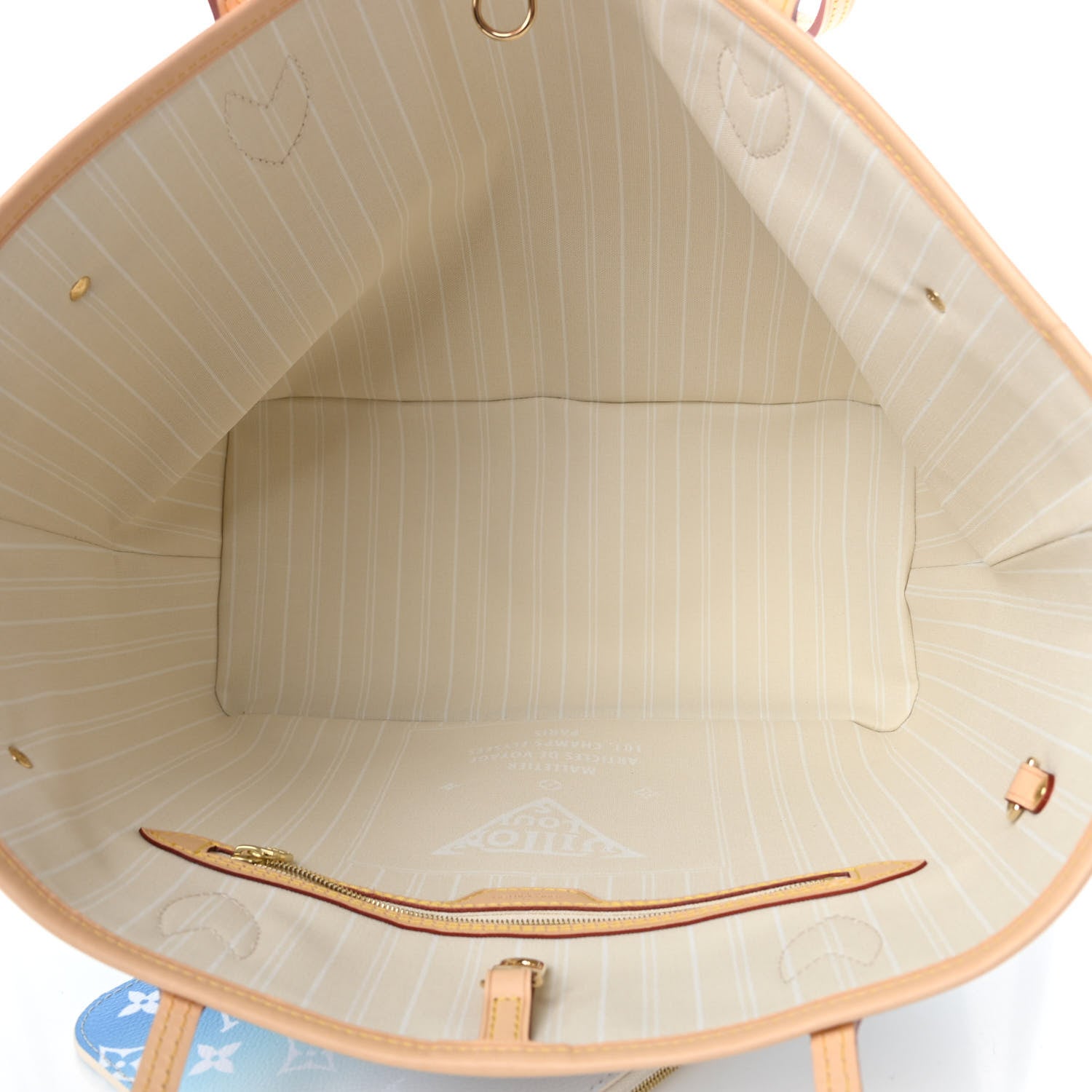 Louis Vuitton Monogram Giant By The Pool Neverfull MM Blue 6 of 11