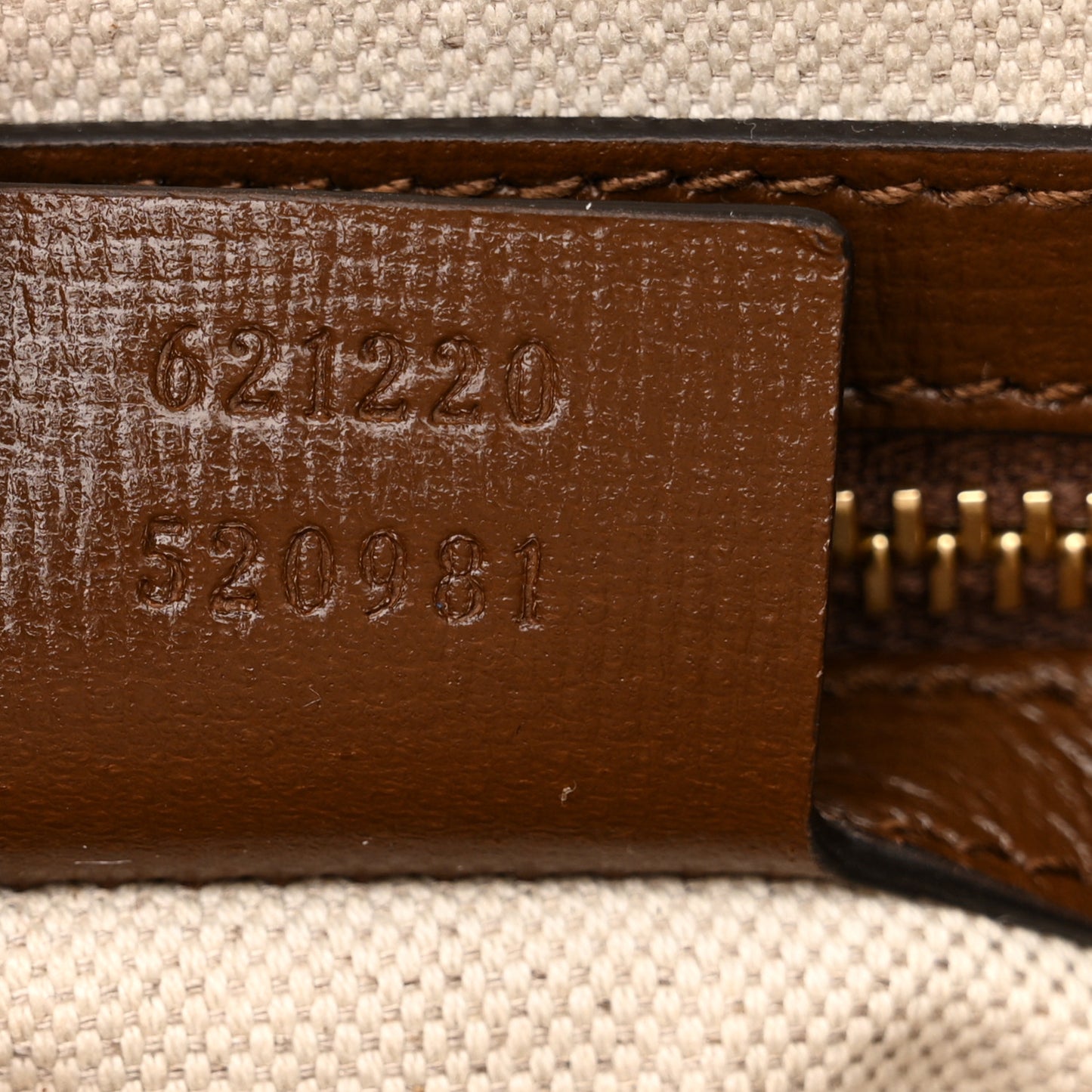 GG Supreme Monogram Azalea Calfskin Small Horsebit 1955 Top Handle Bag Beige Ebony Brown Sugar