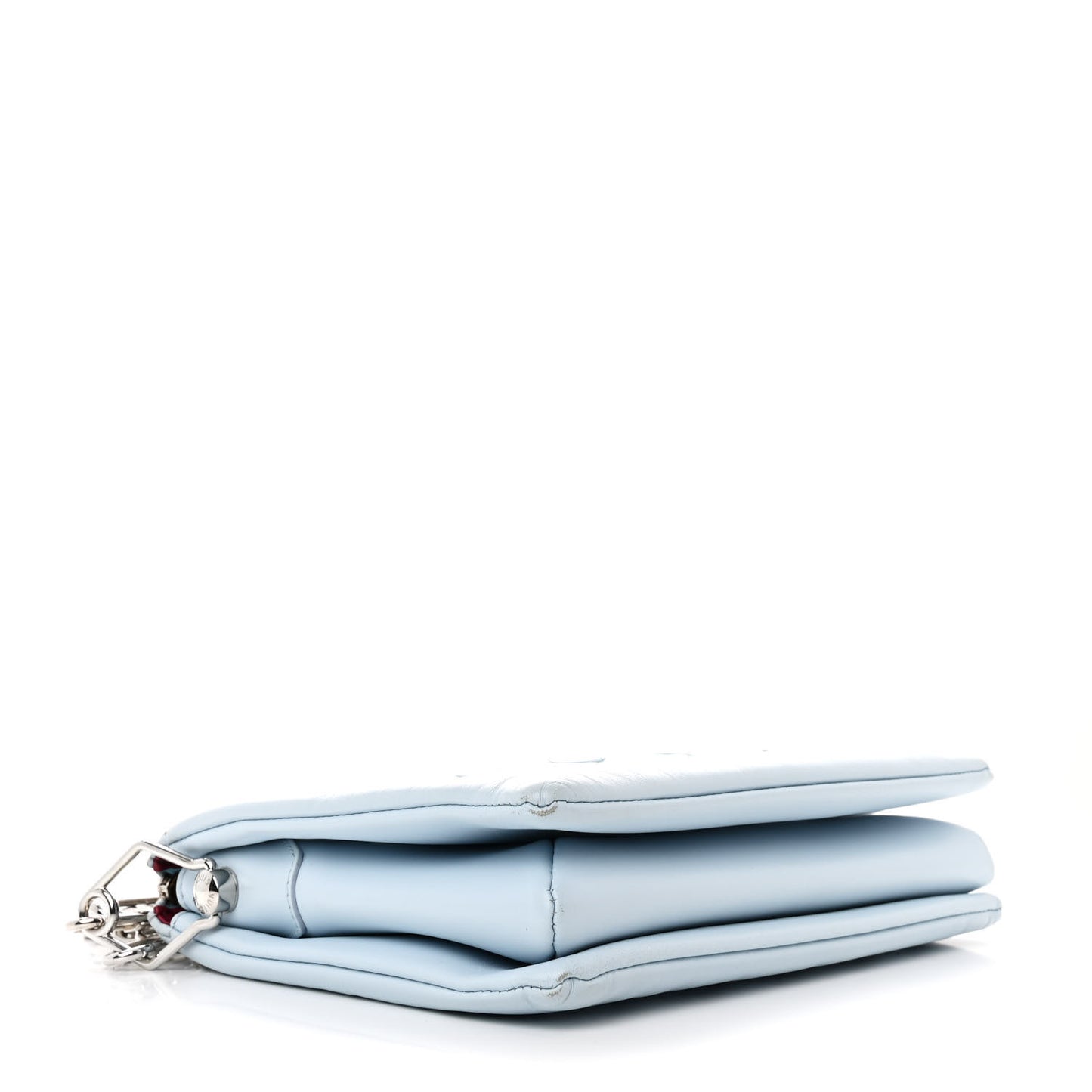 Lambskin Embossed Monogram Coussin PM Ice Blue