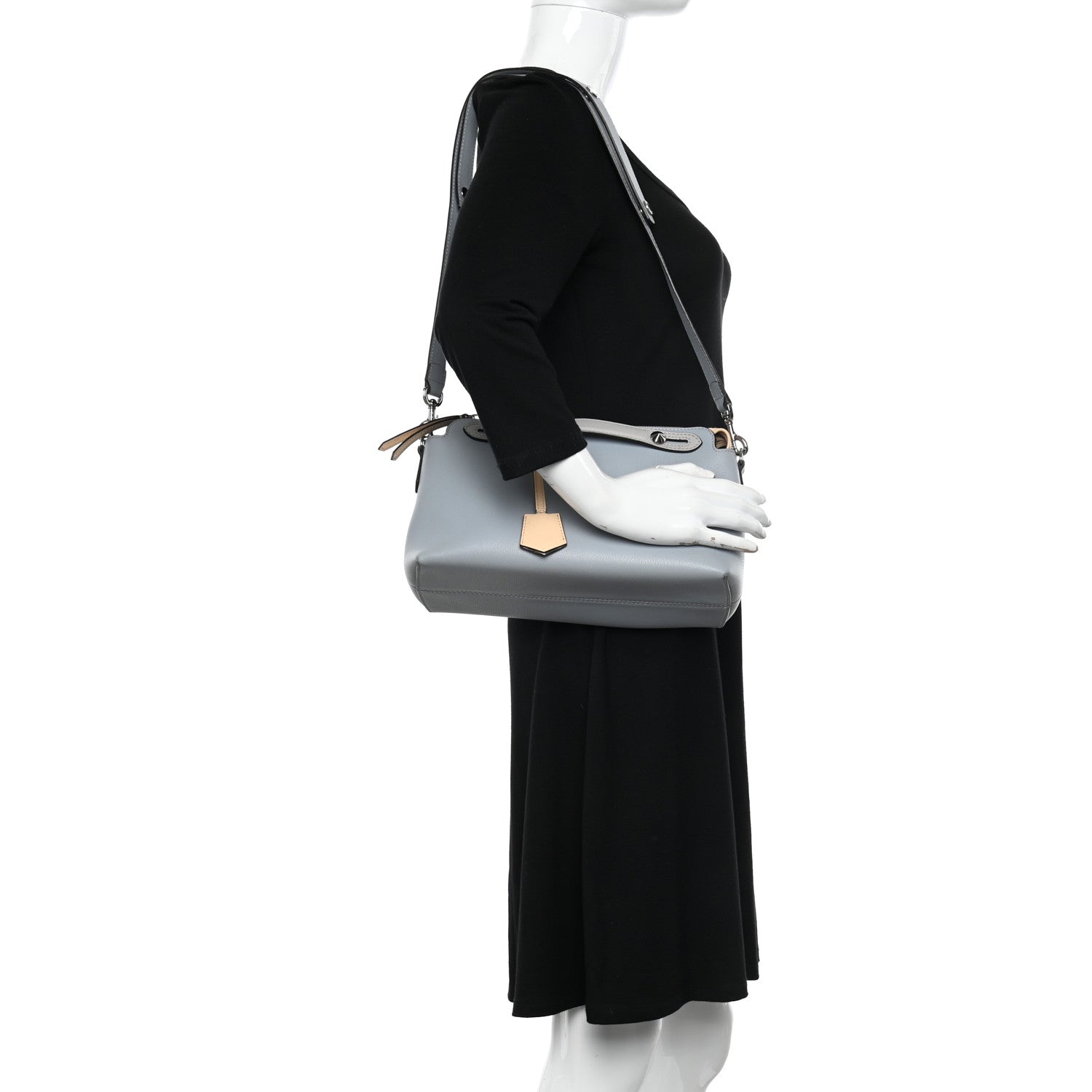 Fendi Vitello Dolce 4 Color Medium By The Way Boston Bag Polvere Multicolor 2 of 17