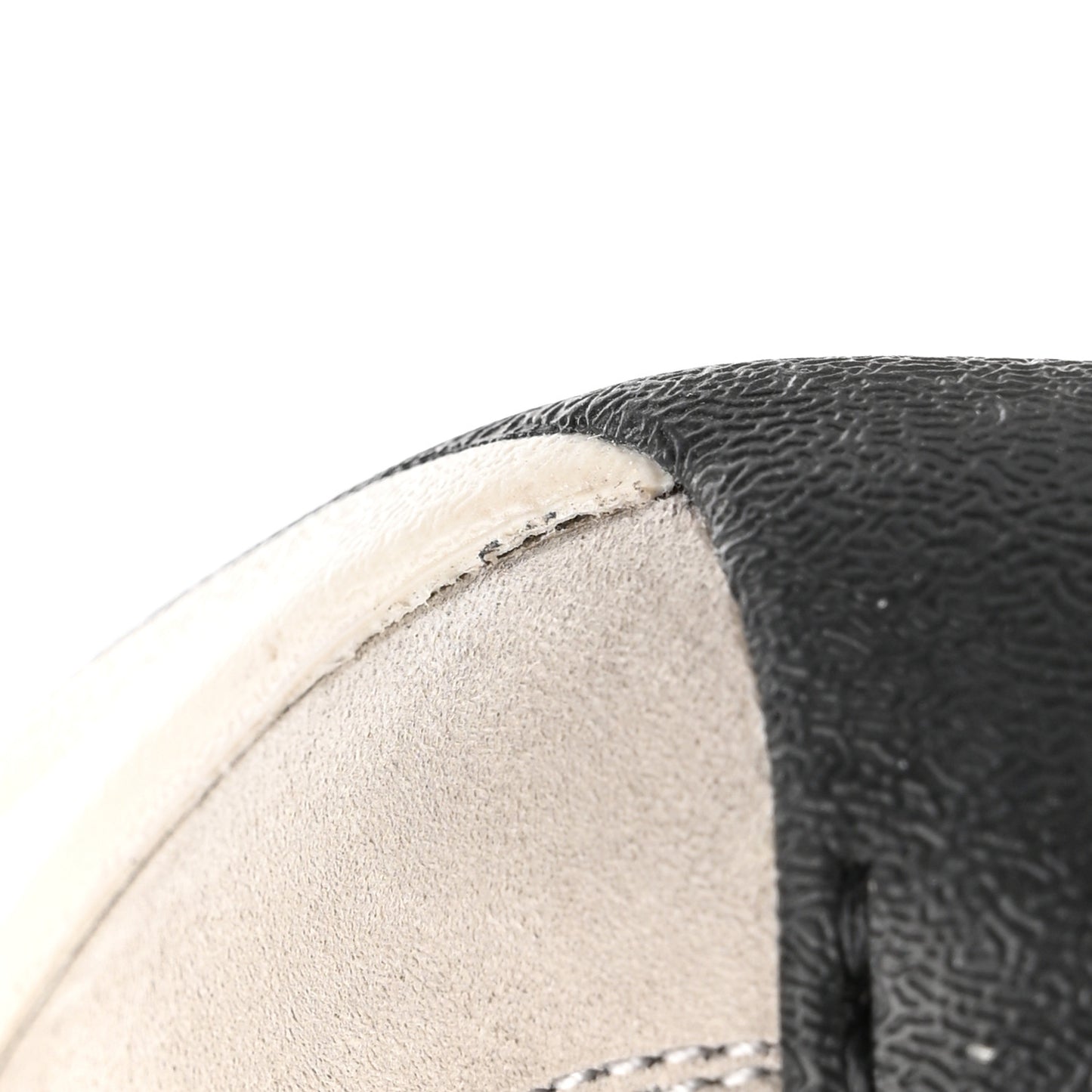 Technical Knit Fabric Suede Calfskin Mens Gucci Run Sneakers 35.5 Light Grey Brown