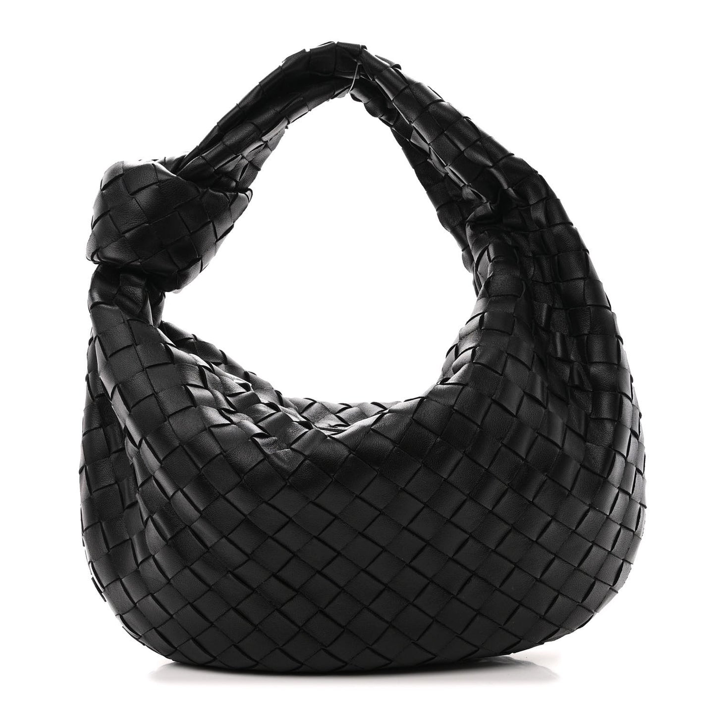 Nappa Intrecciato Teen Jodie Hobo Black
