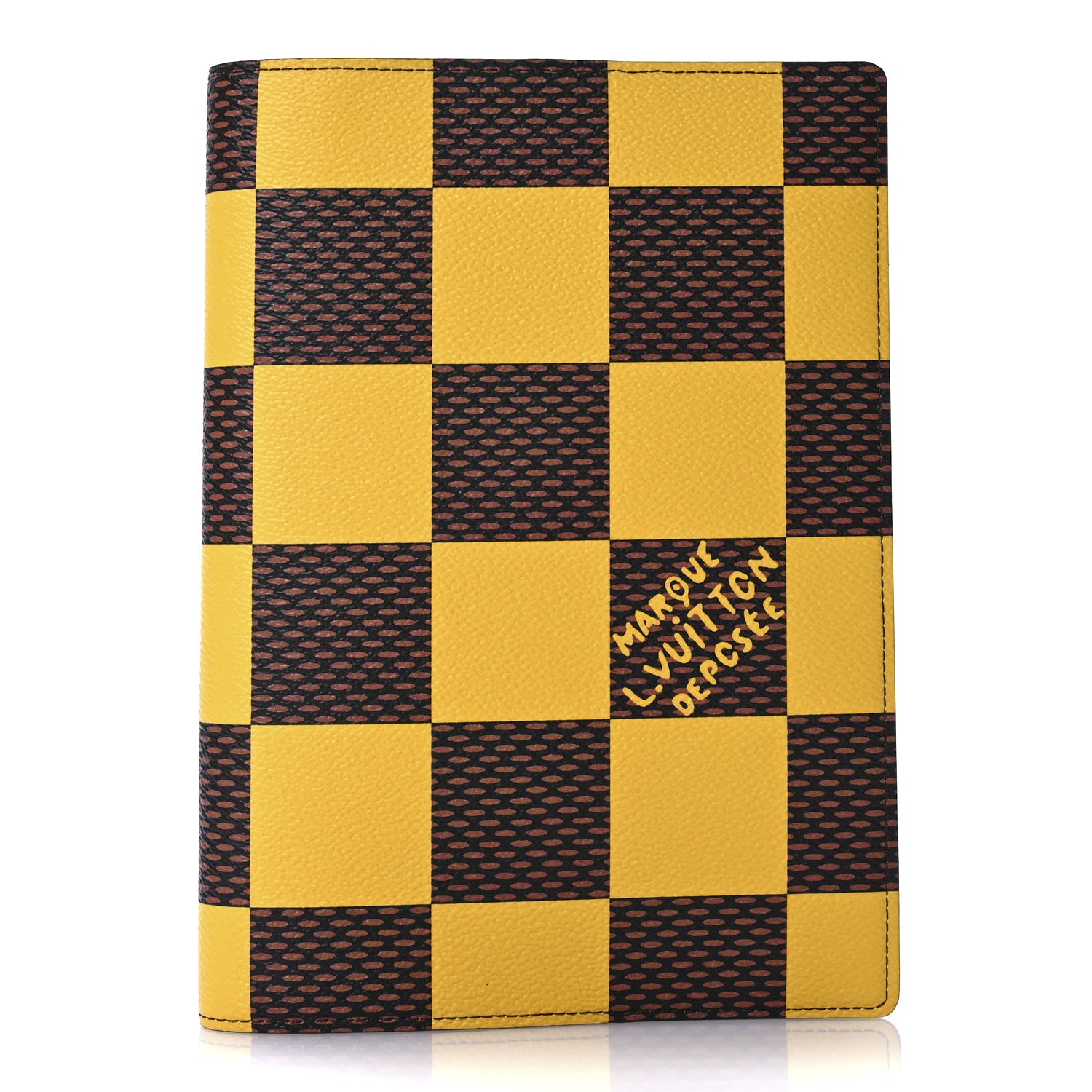 Louis Vuitton Damier Pop Auguste Notebook Cover Yellow 1 of 7