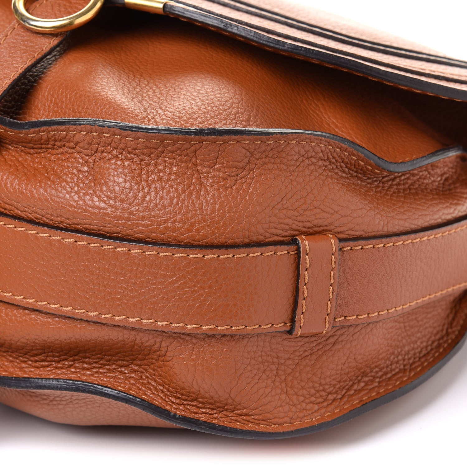 Chloe Calfskin Mini Marcie Round Crossbody Bag Tan 11 of 13