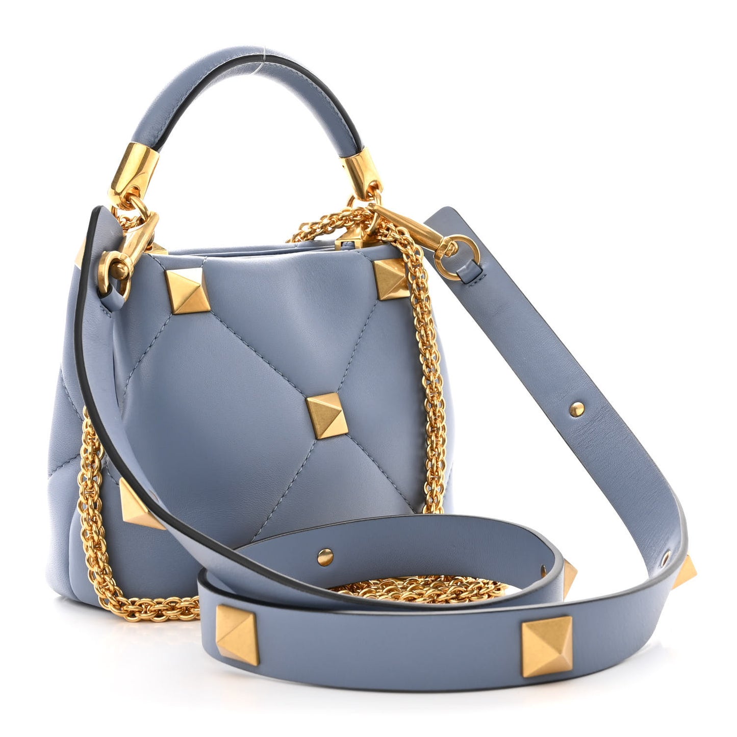 Nappa Mini Roman Stud The Handle Bag Niagara