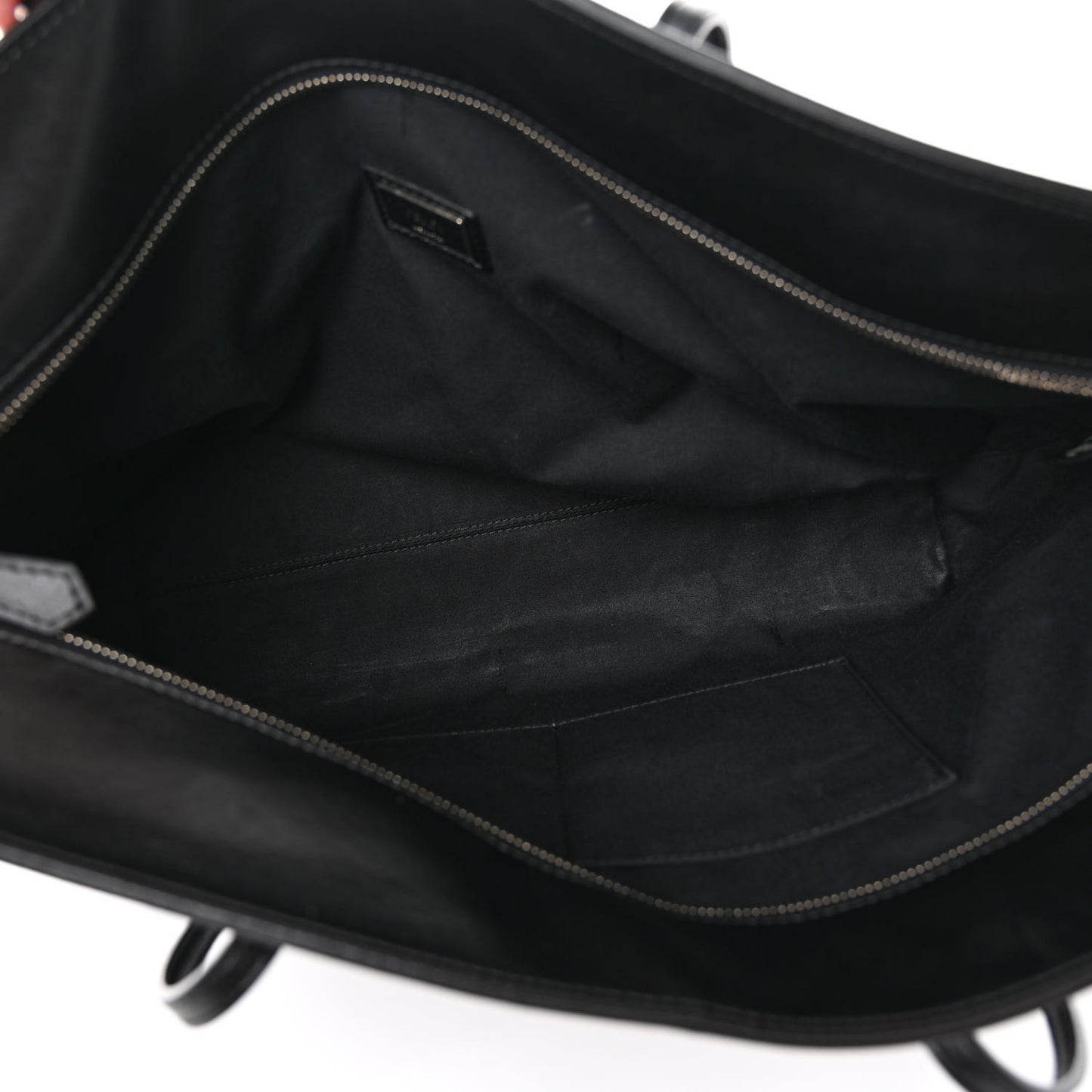 Vitello Liberty Lucido Metal Monster Eyes Medium Roll Tote Black