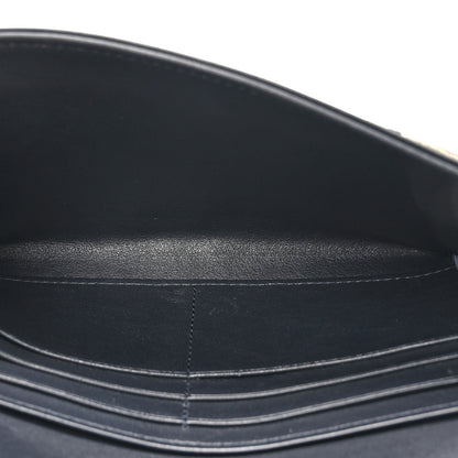 Christian Dior Oblique Saddle Chain Long Wallet Blue 6 of 13