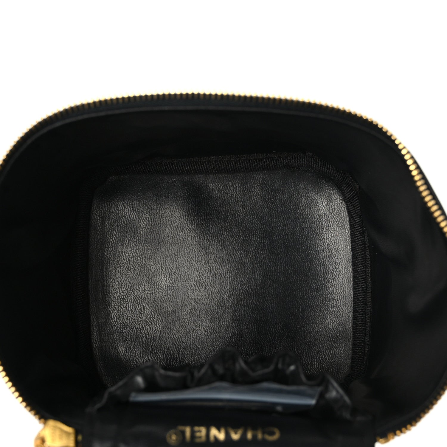 Chanel Lambskin Vanity Cosmetic Case Black 5 of 11