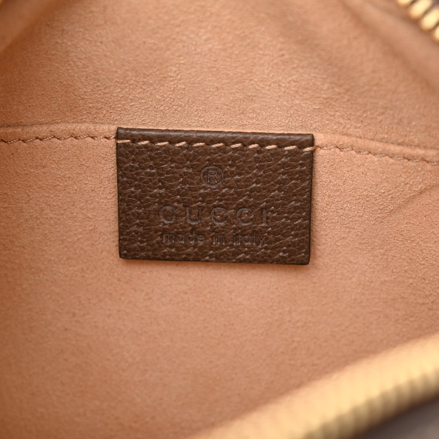 GG Supreme Monogram Web Mini Ophidia Shoulder Bag Brown