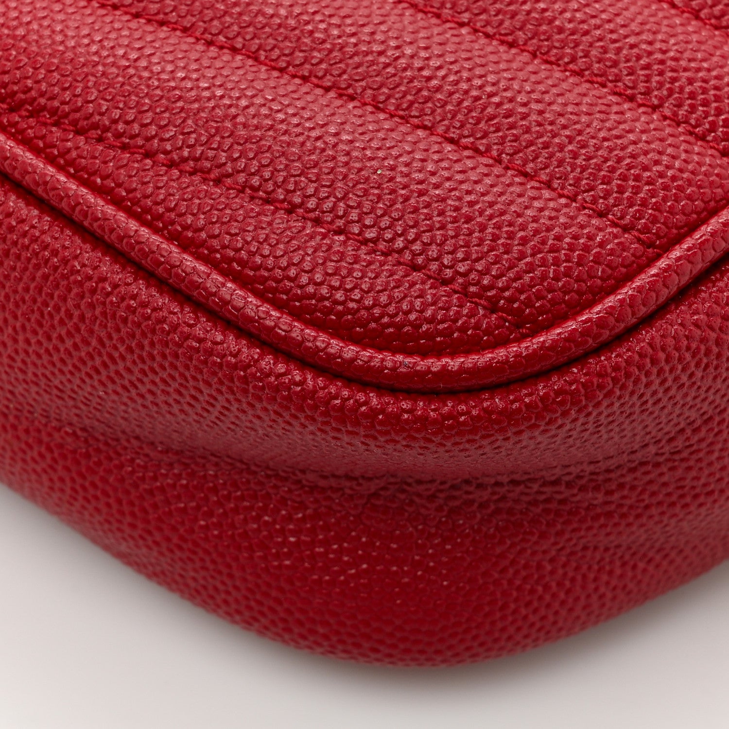 Saint Laurent Grain De Poudre Matelasse Monogram Mini Lou Camera Bag Eros Red 13 of 15