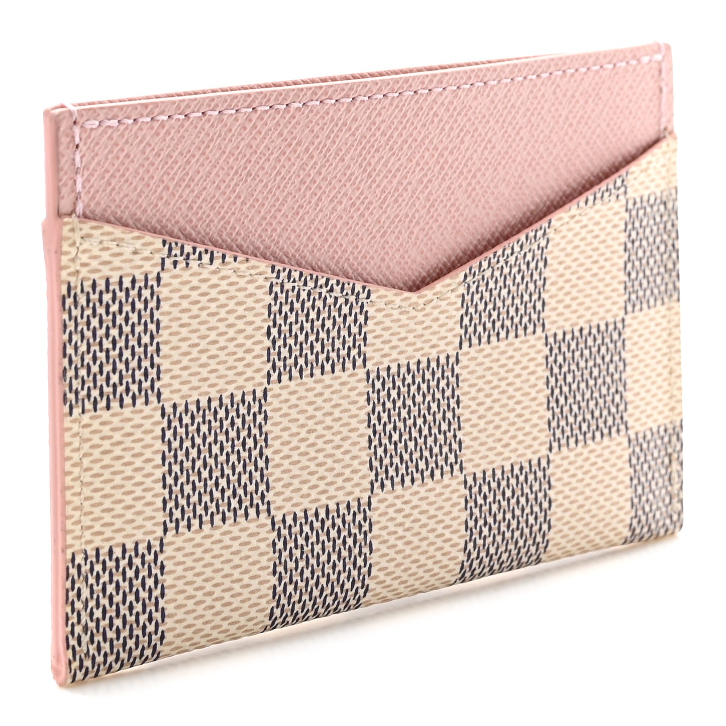 Damier Azur Daily Card Holder Rose Ballerine
