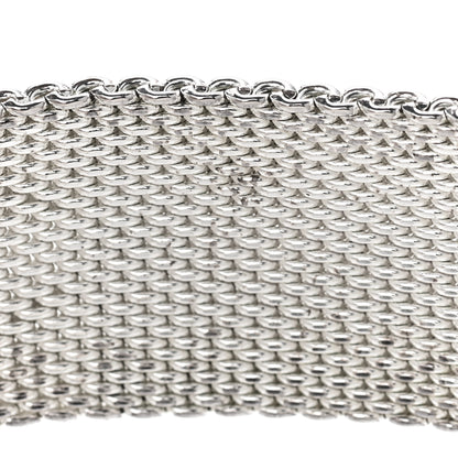 Chanel Metal Mesh CC Bracelet Silver 6 of 6