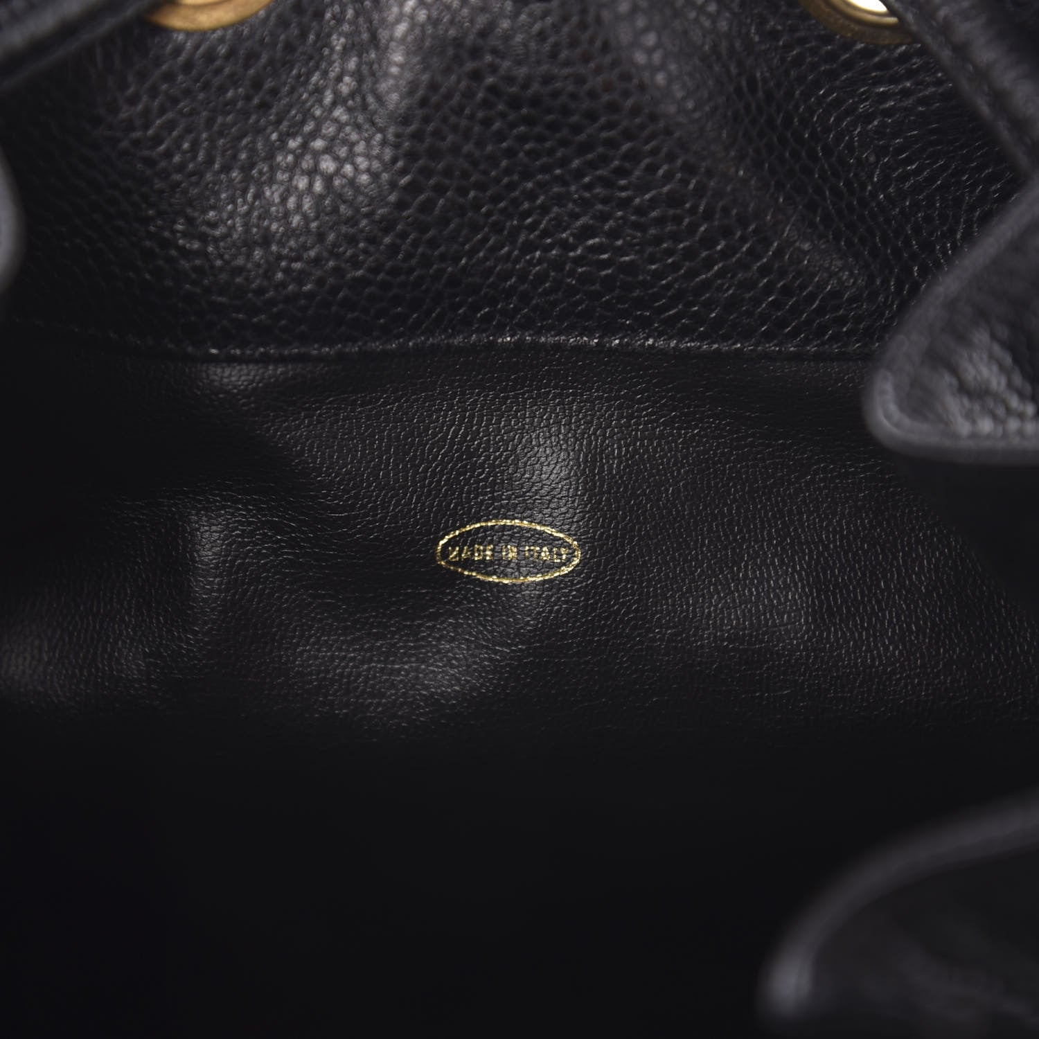 Chanel Caviar Drawstring Backpack Bag Black 5 of 10