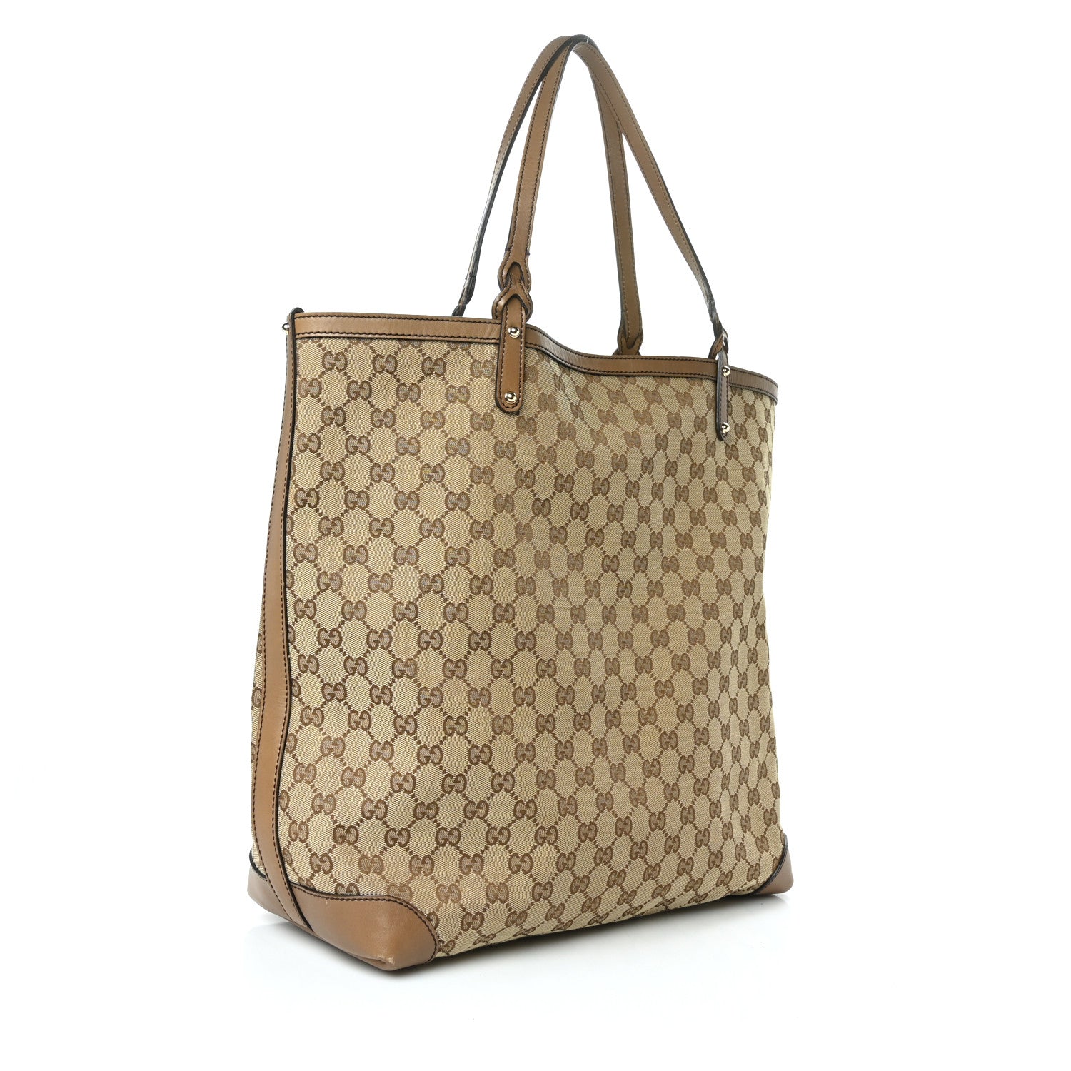 Gucci Monogram Large Craft Tote Light Brown 4 of 10