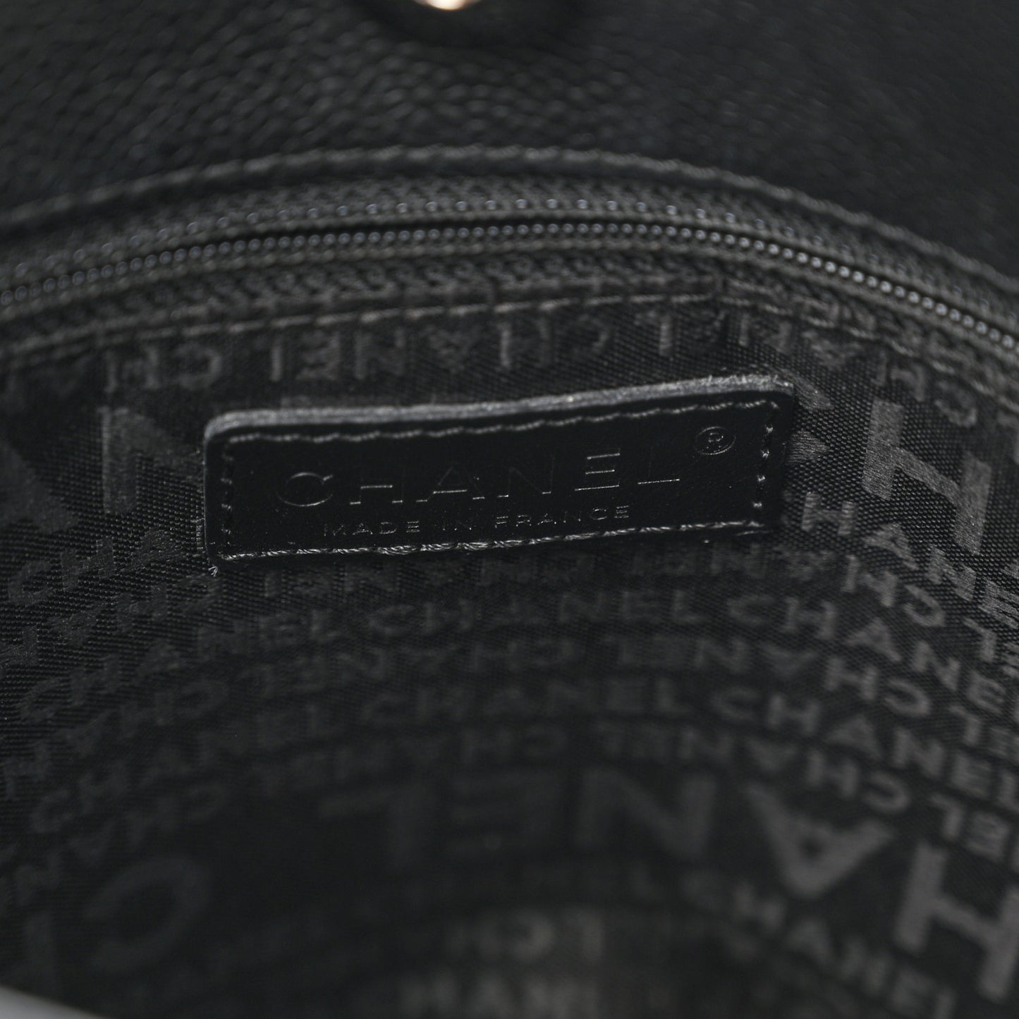 Caviar Square Stitched Tote Black
