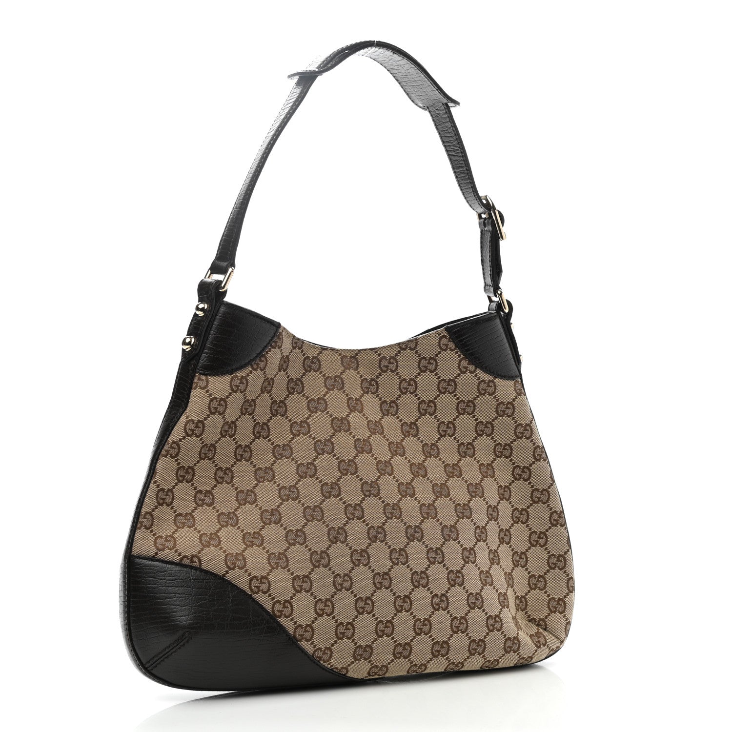 Gucci Monogram Hasler Hobo Dark Brown 3 of 11