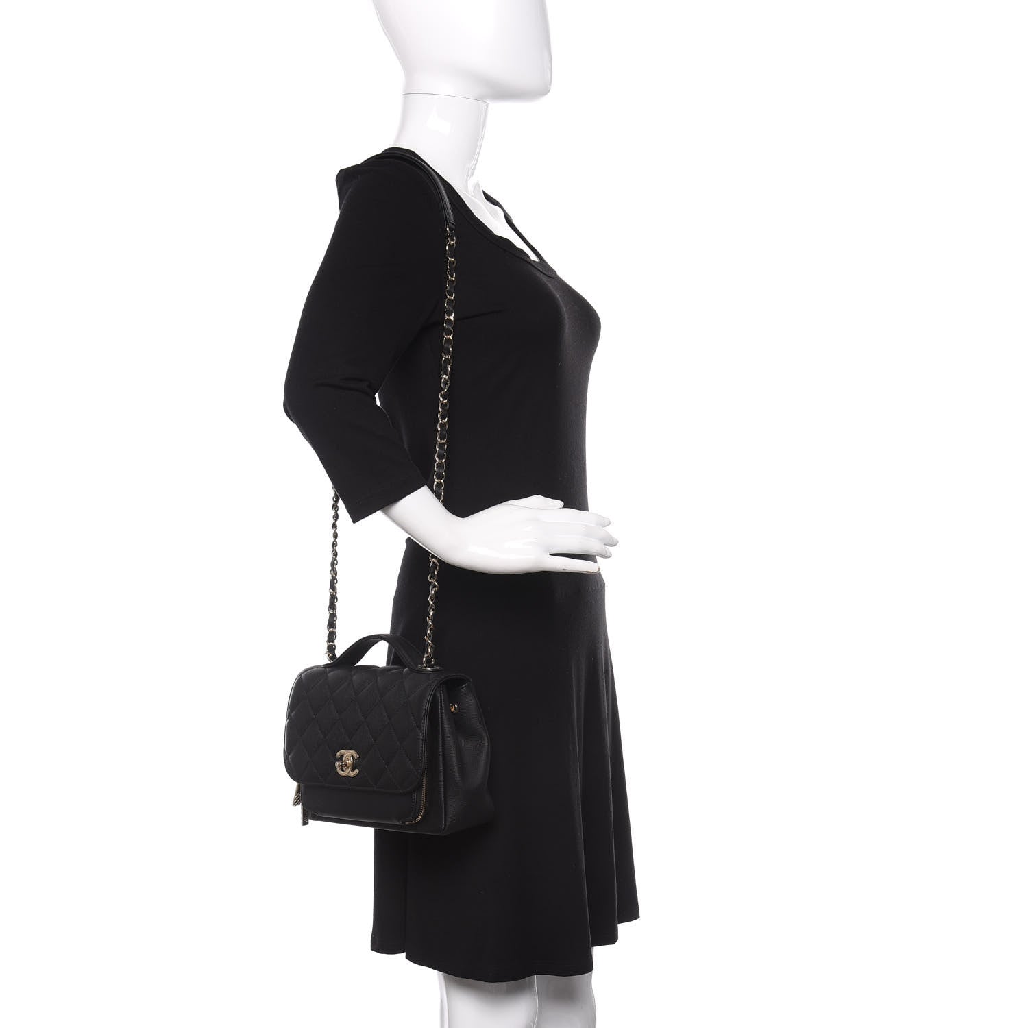 Chanel Caviar Quilted Medium Business Affinity Flap Black 2 of 10